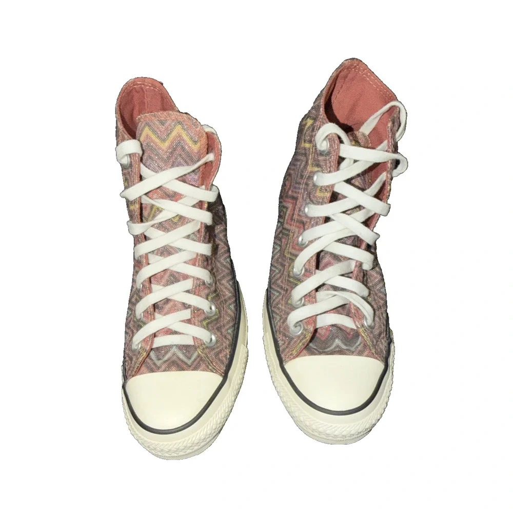 Converse x Missoni Chuck Taylor High Tops Women 7 Men 5 - Picture 2 of 8